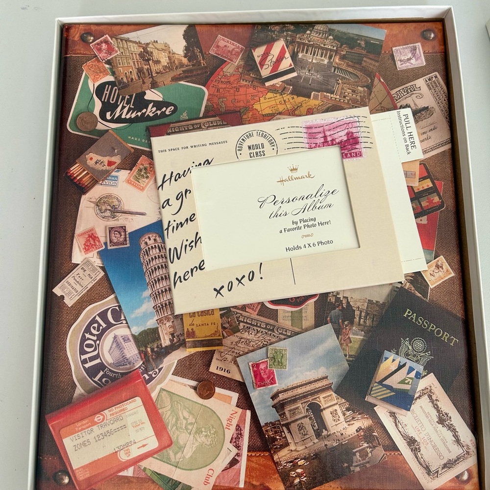 Hallmark Vintage Travel Photo scrapbook. NEW